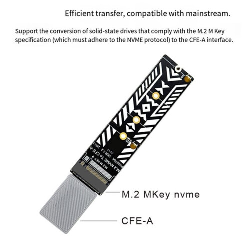 M.2 M-Key NVMe SSD to CFE-A Memory Card Adapter PH4270A Solid State Drive Adapter 2