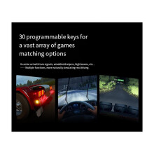 PXN CB1 Simulator Race Central Control Box 30Programmable Button Linkage Lever One Click Start Stop RGB Racing Game Panel for PC
