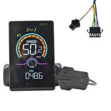 M5C-2 E-Bike LCD-Anzeige Messgerät Elektroroller Tachometer LCD-Panel UART für Mountain Electric Bike SM5+2PIN