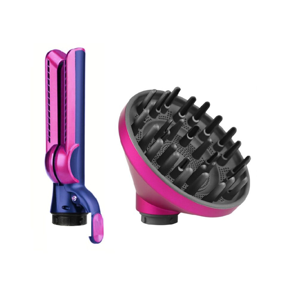 Saudism Diffuser & Straightener Attachments For Airwrap Styler Hs01 Hs05 Hs08 For Smooth Hair Style And Hair Curling A