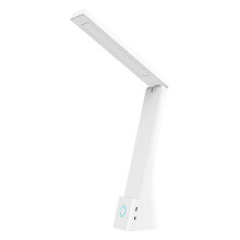 LED Eye Protection Children'S Reading and Writing Desk, Rechargeable and Plug-In, Foldable Learning Desk Lamp White