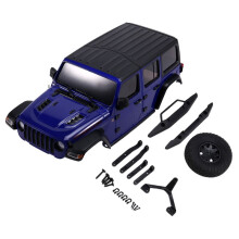 Carrosserie Carrosserie Rubicon-Carrosserie Carrosserie Z -Z voor 1/24 voor Axial SCX24 RC Carrosserie DIY Upgrade Onderdelen Blauw