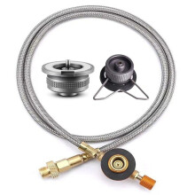 Outdoor-Campingkocher Gasadapter Split-Kocher-Konverter Verbindungsschlauch Outdoor-Kochen Campingausrüstung Zubehör