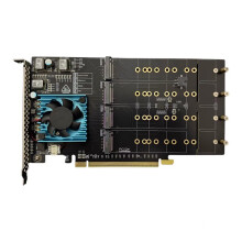 PLX8749 8 Disk NVME Expansion Card Free DriveFree Main Board Split 8 Disk M.2 Full Height PCIe 3.0 X16