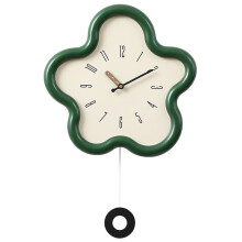 Cremefarbene Wanduhr Fürs Wohnzimmer, Minimalistische Digitaluhr, Schwingende Digitaluhr für Restaurants, Heimdekoration C