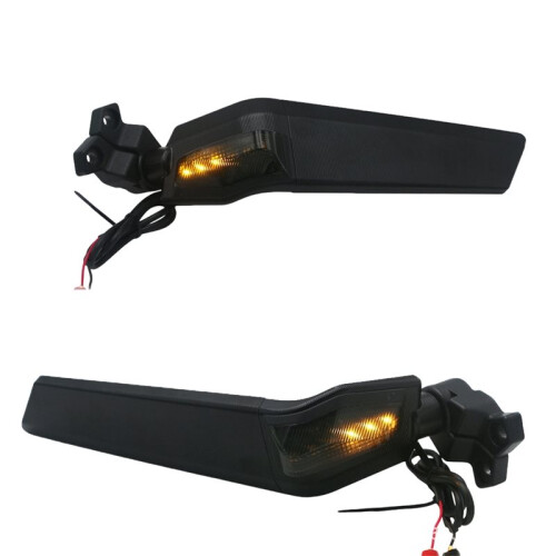 Espejo Retrovisor Universal para Motocicleta, con Luces.