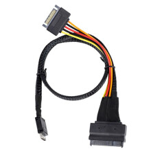 Cavo di Alimentazione per Server Oculink SFF-8611 4I A PCIe SFF-8639 U.2 NVMe con 15P Maschio Accessori per Computer