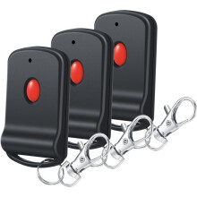 3 Stück Garagentoröffner-Fernbedienung, Tragbarer Garagentor-Fernsender mit 10 DIP-Schaltern für 3060 3089 4120 300 MHz Tür