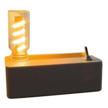 Lâmpada de Sucção Magnética Descompressões Luz Noturna Mecânica 3D LED Recarregável Press Lever Ejeção Lâmpada Noturna