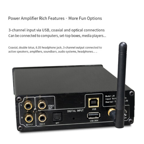 Dual-Core ES9038 DSD512  5.4 Decoder HIFI Audiophile DAC Earphone Amplifier Support Headphone Jack No USB 1