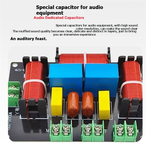 WEAH-332 200W 3 Way Crossover 2 Midrange 1 Treble Frequency Divider Audio Speaker Crossover KTV Crossover Model B 2