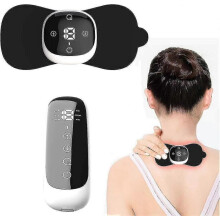 Aparelho sem fio para alívio da dor, unidade aquecida e recarregável, estimulador muscular EMS para massagem.