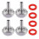 4PCS Stainless Steel Beer Coupler Fitting Kit, 5/8" G Thread x 5/16" Barb 1