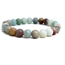 （19cm)8mm Natural Gemstone Beaded Bracelets Agate white turquoise crystal Quartz Stone Birthstone Bracelet Friendship Bracelet