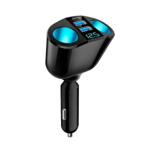 Kfz-Zigarettenanzünder-Splitter-Ladegerät 12V Dual-USB Kfz-Zigarettenanzünder-Steckdosen-Netzadapterstecker für alle Handys