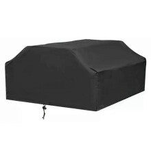 Waterproof Picnic Table Cover Classic Black for Outdoor Parties & Camping