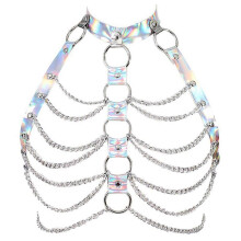 Punk Body Chain BH-ketting Goth BH-ketting Bikini Borstbeugel BH's Lichaamssieraden Dansclub Feest voor Lichaamsharnas Bel