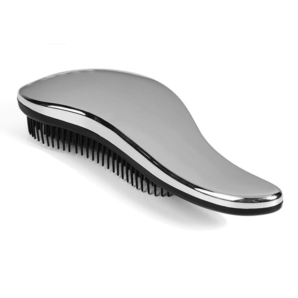Unisex Detangler Brush Electroplating Prevent Static Electricity Fashionable Portable Massage Comb For Women And Men