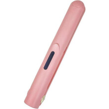(Rosa) 2-i-1 sladdlös hårplattång och locktång, mini USB-laddningsbar plattång för kvinnor och män, bärbara reseverktyg med keramiska platto