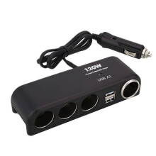 Car Cigarette Lighter Adapter Charger Charge 2Usb Devices Simultaneously
