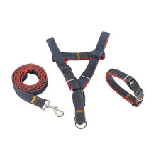 Elegant And Simple Dog Chain Chest Strap Traction For Pet Training Size S Red 3-Pcs