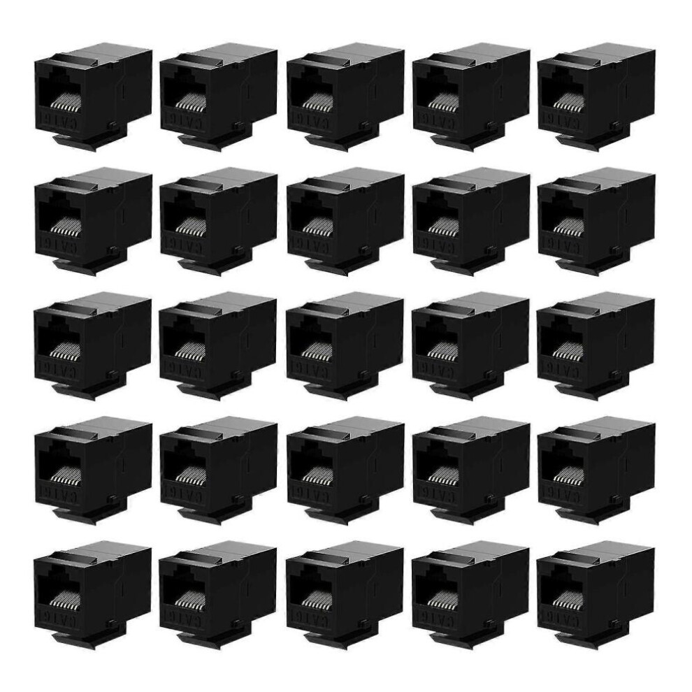 25Pcs Rj45 Coupler Cat6 Coupler Female To Female Plug-In Coupler 9361375627126