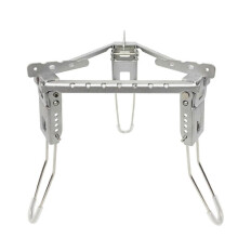 Estufa plegable ultraligera para acampar al aire libre, senderismo, estufa, soporte para quemador, pícnic al aire libre, accesorios