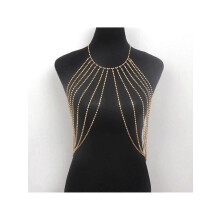 Chain belt Chain belt Fashionable multi-layer chain, sensual chest jewelry stylish accessory