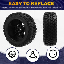RC-Felgen und -Reifen, 4 Stück, RC-Short-Course-Truck-Reifen im Maßstab 1/10 für 2WD Slash Arrma Senton-Reifen