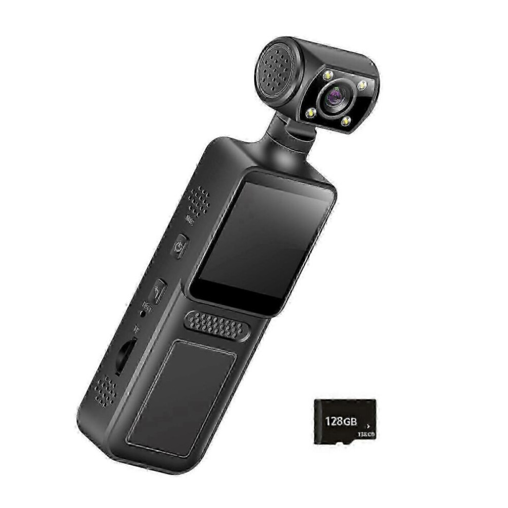 4K Body Camera Video Recording Mini Wearable Body Portable 180 Degree Rotatable Lens Sport Action Outdoor Video Recorder Cs 9361375628901