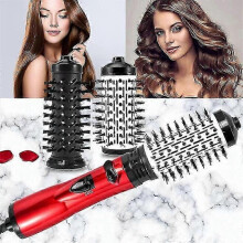 (EU)Rotating Hair Dryer, 3-in-1 Hot Air Styler And Rotating Hair Dryer For Dry Hair, Curl Hair, Straighten Hair, 3 Gear Negative Ionic Blow
