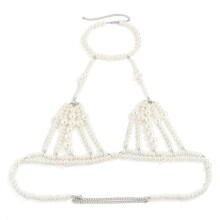 Pearl Waist Chain Women Layered Beads Belly Chain Belt Streetwear Sexy Chest Body Chains Summer Fashion Body Jewelry Multicolor
