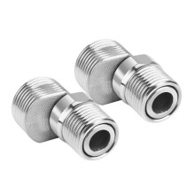 (Da 4 cm a 5,5 cm) 2 pezzi Adattatore regolabile in acciaio inossidabile per rubinetto doccia, connettori a S girevoli per cucina e bagno, u