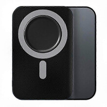 (Schwarz) 10000 mAh Magnetische Powerbank mit 15 W kabellosem Schnellladen und 22,5 W PD-Schnellladefunktion, tragbarer externer Akku für W1