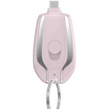 (Czarny-Apple) Przenośny mini powerbank | Ładowarka awaryjna | Przenośna ładowarka do telefonu na klucze | Szybkie ładowanie | | Kompatybiln