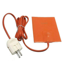 Orange 250w Car Engine Heater Oil Pan Tank Heater Pad Universal Silicone Heater Pad Engine Oil Pan Sump Tank Heater Pad With Eu Plug