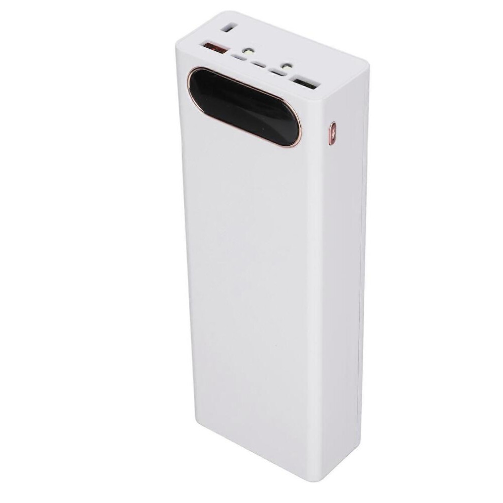 22.5W Fast Charge Power Bank Case Kit Detachable Lcd 20X18650 Battery Case Power Bank Shellwhite 9361375629144
