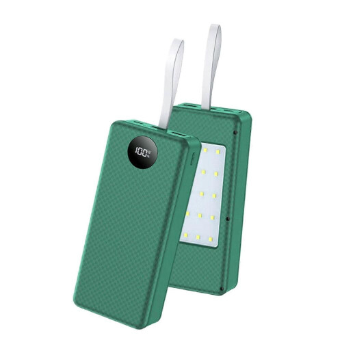 Φορητή θήκη Power Bank με μπαταρία 18650, γρήγορη φόρτιση USB 22,5W και πολλαπλή προ