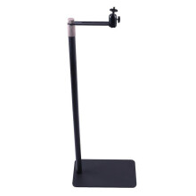 Soporte de suelo para proyector de acero al carbono, altura ajustable, oculto contra la pared, soporte de montaje para cámara, cardán, teléf