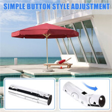 Vervangende Onderdelen voor Buitenpatioparasols, Accessoires voor Montagebeugels voor Parasols met Drukknop voor Kantelverstelling (1,5 Inch)