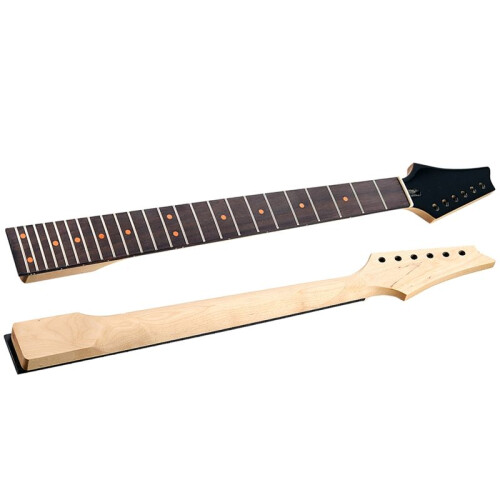 Braço de Guitarra para Mão Esquerda, 24 Trastes, Escala de 25,5 Polegadas em Madeira de Bordo e Jacarandá para Peças de Guitarra Estilo 1