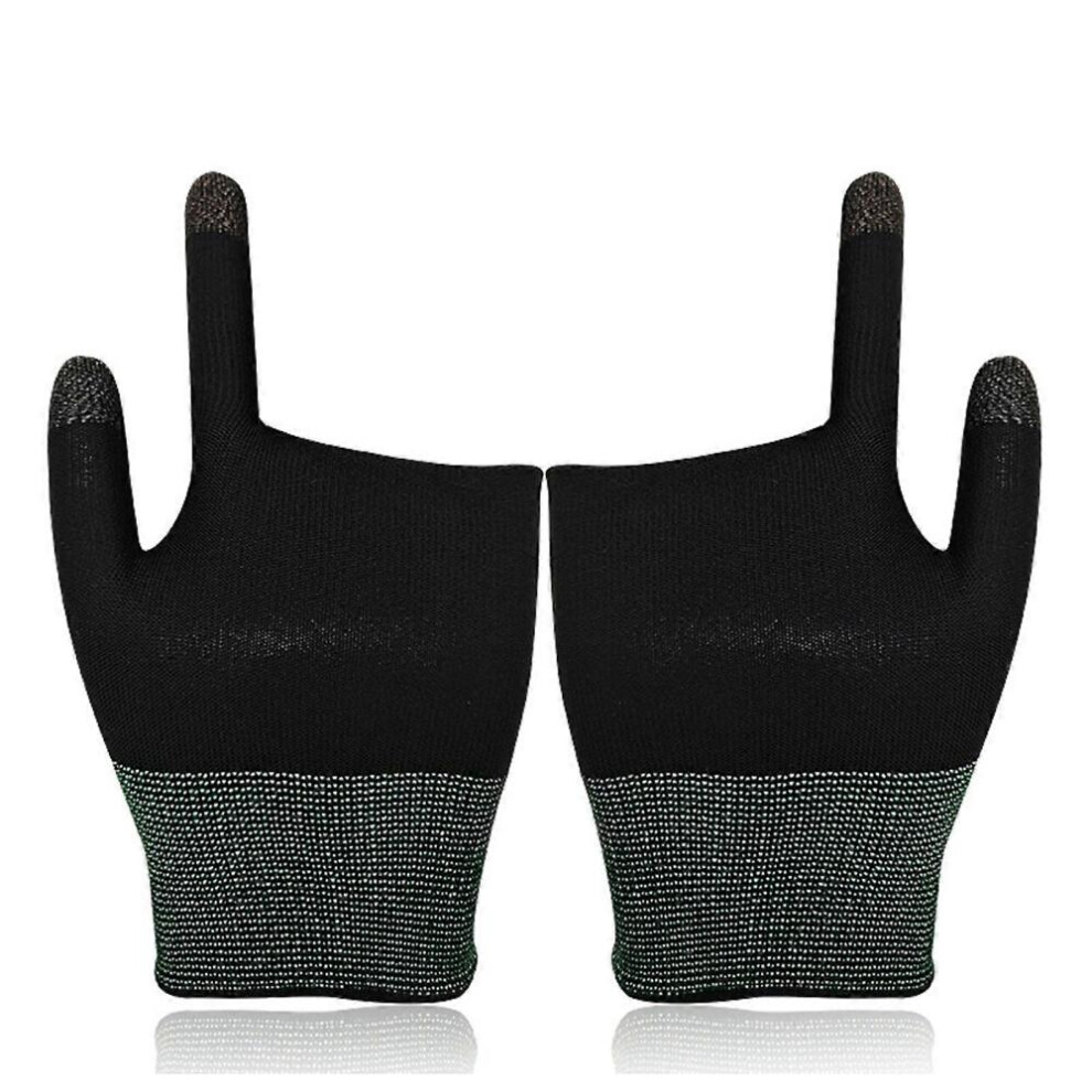 Two-Finger Gaming Finger Sleeves Mobile Game Gloves Sweat-Proof For Touch Screen Finger Cots Seamless For Mobile Game Controllers 9361375601386