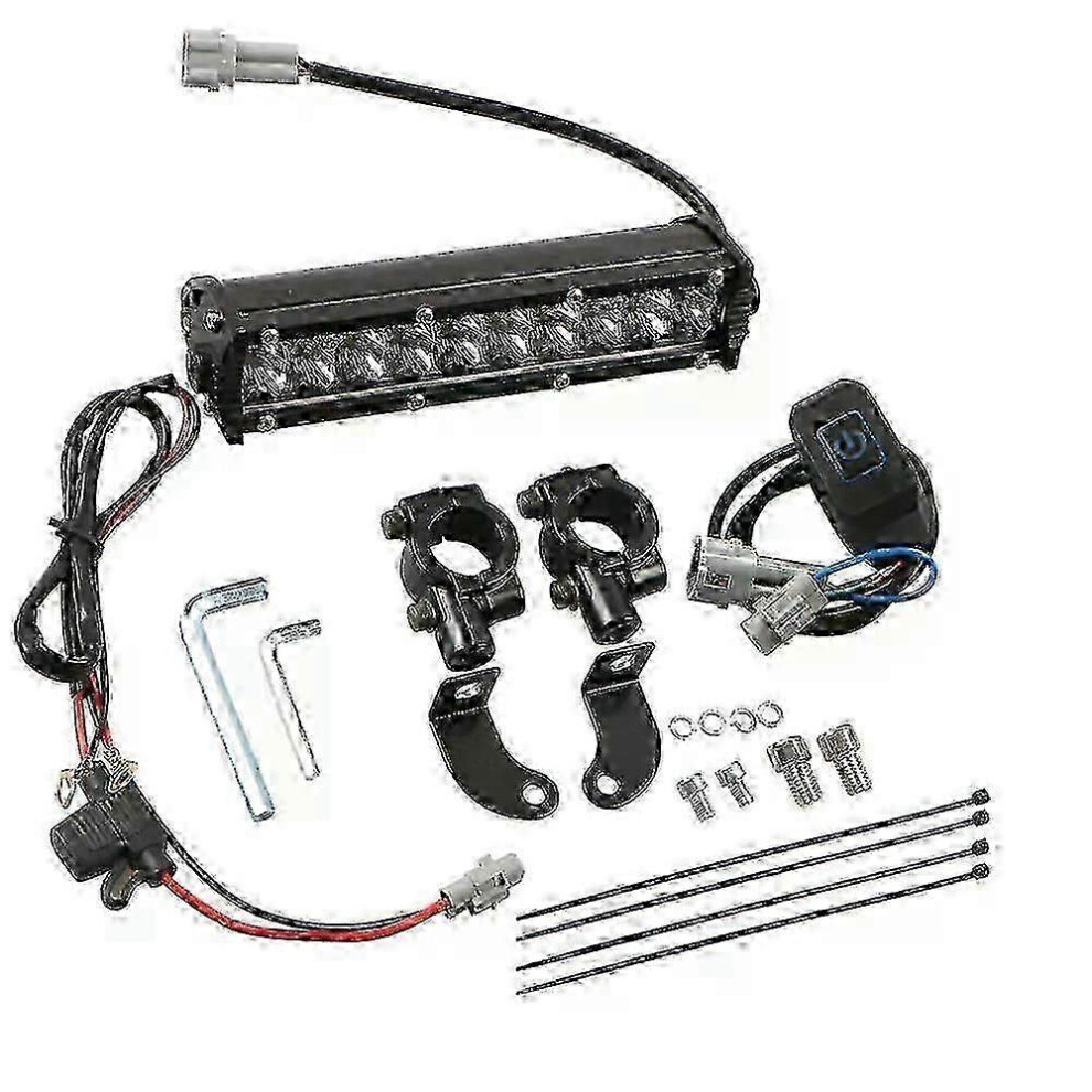 60W Motocross Led Wiring Harness Plug-Play Head Assembly Fit For Klx110 Crf110 Ttr110 Yz250f Dirt Bike Pitbike Handle Bar Edition Light 9361375629830