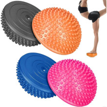 Balanceboard, balancetrainer, balance-egel, halve bol met knoppen, set van 4, stabiliteitsbal voor stabiliteitstraining, yoga en gymnastieko