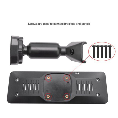 Car Rearview Mirror Mounting Bracket with Aluminum ABS Interior Back Plate Panel Bracket for Car DVR Interior Accessory 2