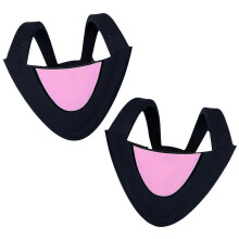 (Zwart) Oortelefoonaccessoires Draadloze oordopjes Universele koptelefoon Kattenoorkappen Headsets Decoraties Siliconen kattenoorhanger Zwar