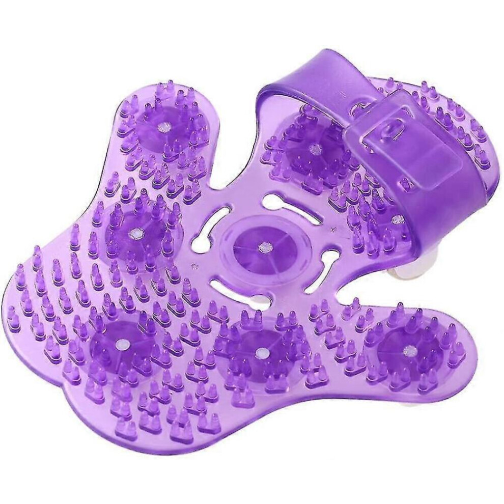 For Palm Shaped Massage Glove: Body Massager with Metal Roller Ball for Muscle Pain Relief (Random Color)