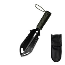 Pala de acero inoxidable para acampar al aire libre, pala de excavación portátil a prueba de óxido para actividades al aire libre.