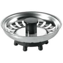 Bouchon de panier de crépine d'évier de cuisine Bsktop McAlpine 2025 avec caoutchouc en acier inoxydable