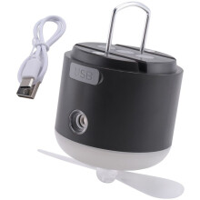 USB-Campingventilator Oplaadbare Afstandsbediening Draagbare LED-Lichttent Hangende Plafondventilator voor Thuis Buiten